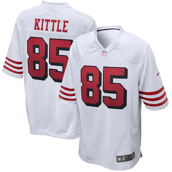 mens nike george kittle white san francisco 49ers alternate